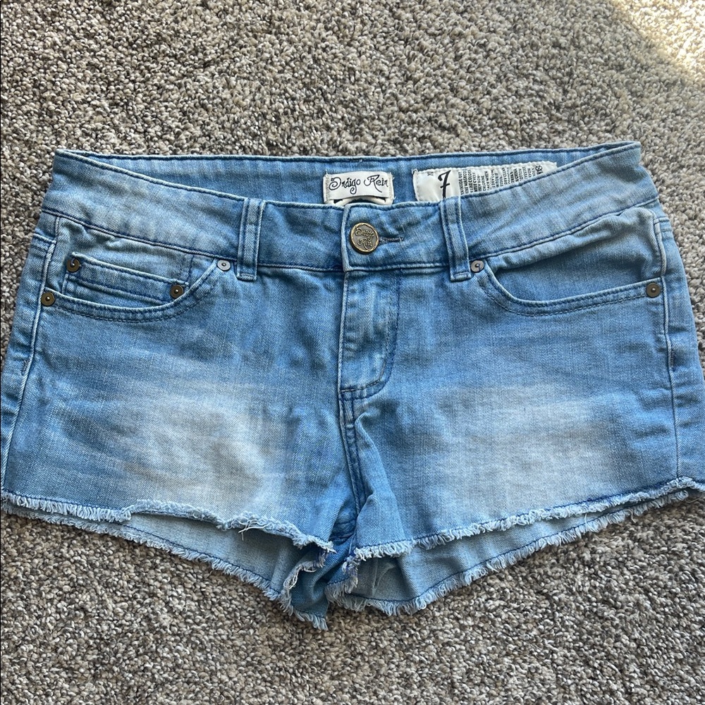 Indigo Rein Blue Denim Shorts Size 7